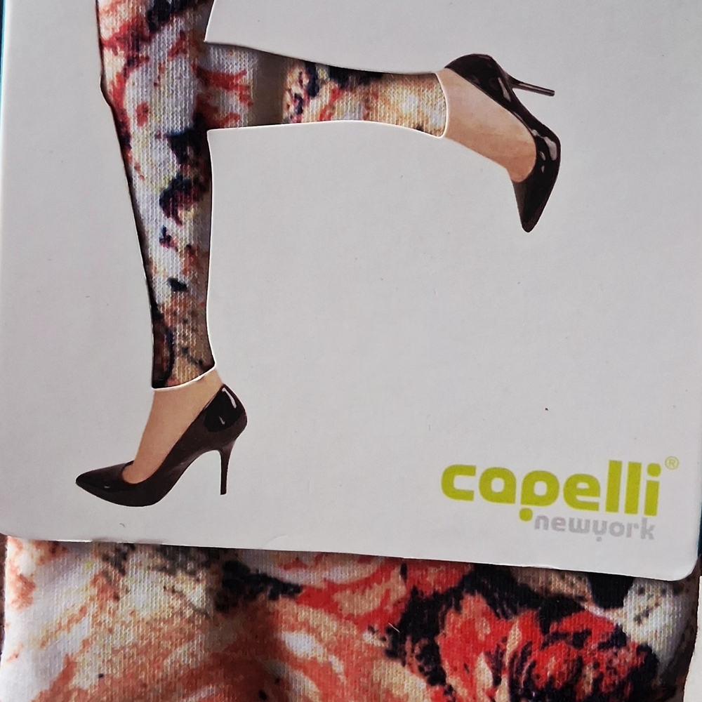 Capelli of New York Multicolor Floral Leggings Size Med